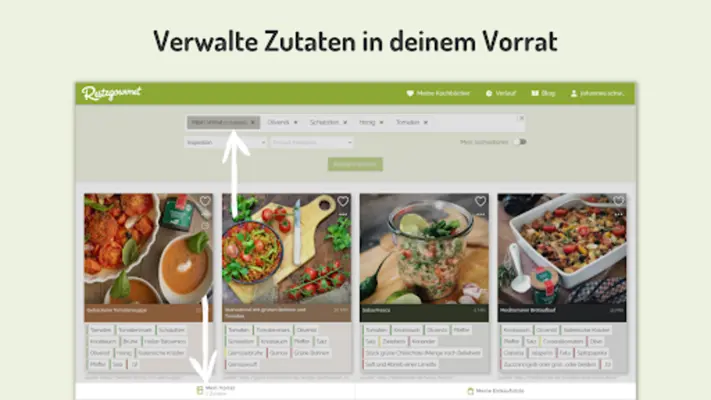 Restegourmet - Rezeptsuche android App screenshot 1